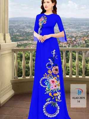 Vải Áo Dài Hoa In 3D AD HLAD2979 47